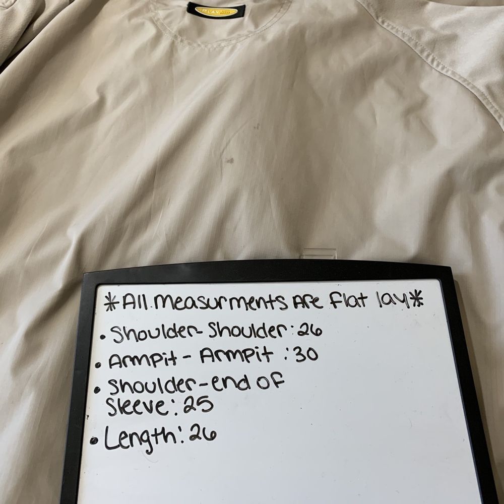 mens XL‎ greg norman golf jacket tan - Picture 5 of 5